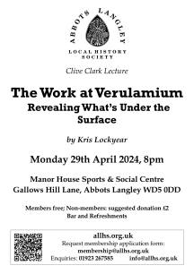 ALLHS lecture - The Work at Verulamium - 29-Apr-2024