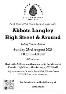 Parish History Walk 23-Aug-2026